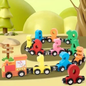 TREN DE MADERA MAGNÉTICO INFANTIL