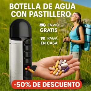 BOTELLA CON PASTILLERO
