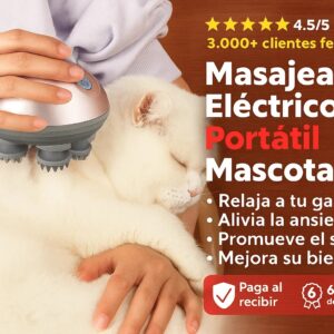 MASAJEADOR ELÉCTRICO USB GATO