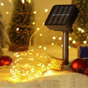 LUZ SOLAR HADA GUIRNALDA 80LED
